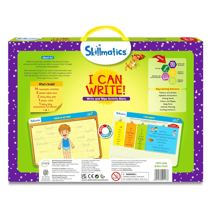 Skillmatics I Can Write - Reusable Activity Mats