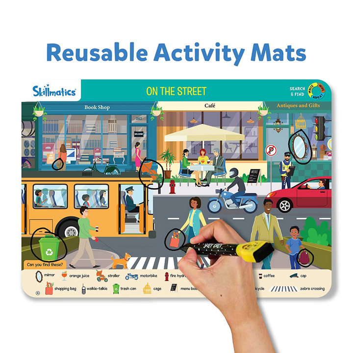 Skillmatics Search &amp; Find Megapack - Reusable Activity Mats