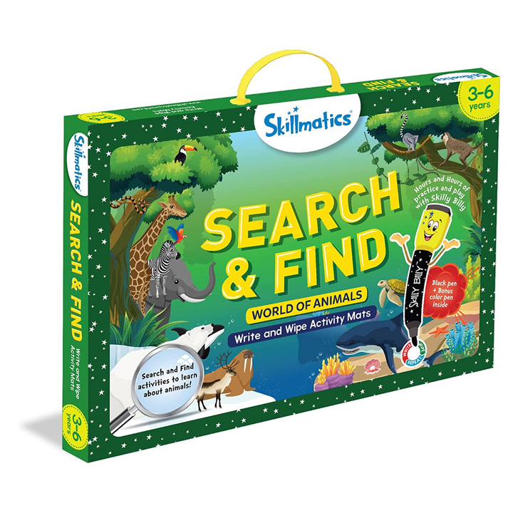 Skillmatics Search &amp; Find Animals - Reusable Activity Mats