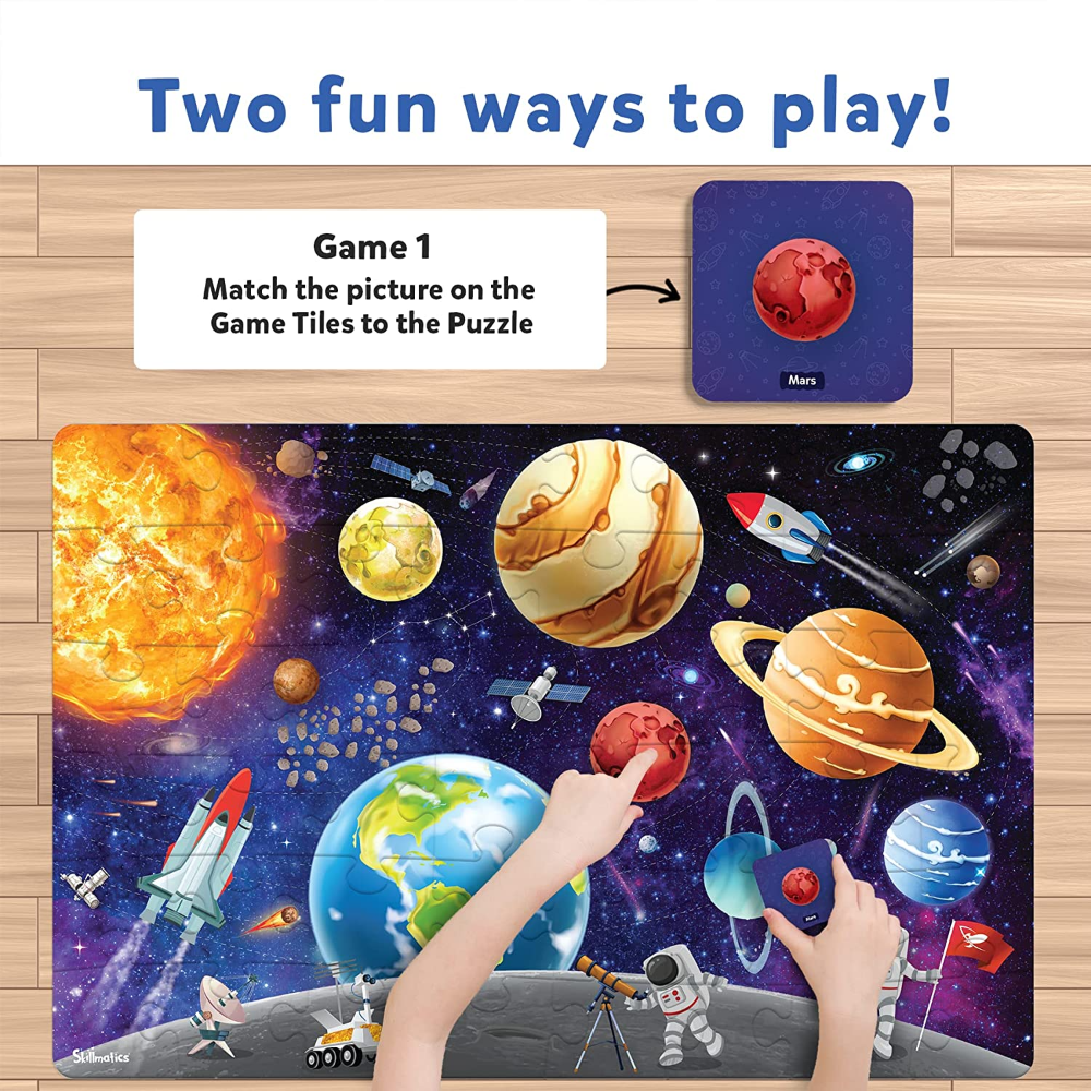 Skillmatics Piece &amp; Play - Up In Space Game