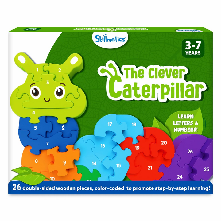 Skillmatics The Clever Caterpillar Wooden Puzzle 