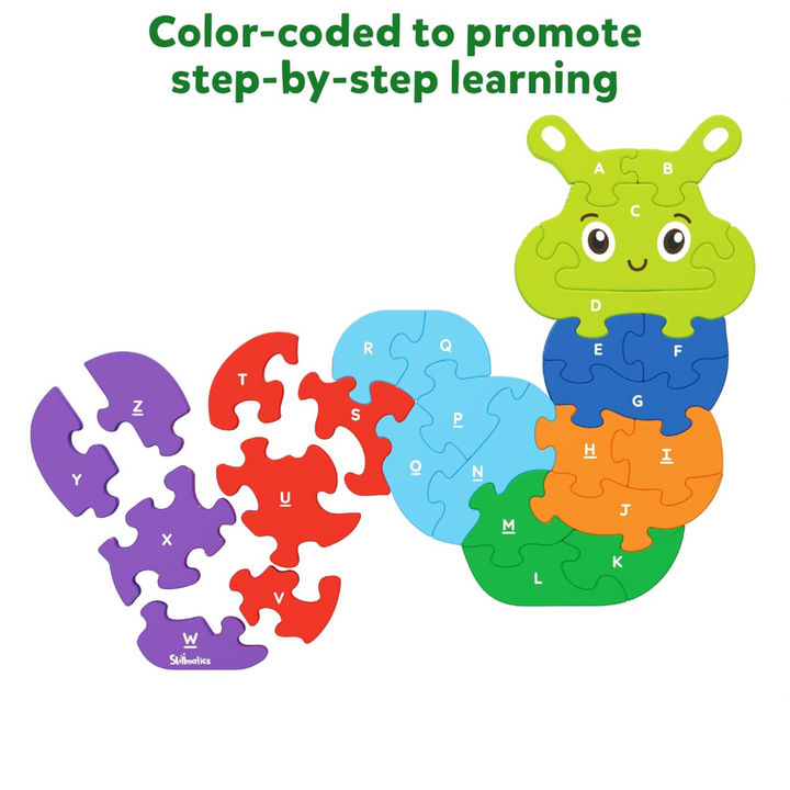 Skillmatics The Clever Caterpillar Wooden Puzzle 