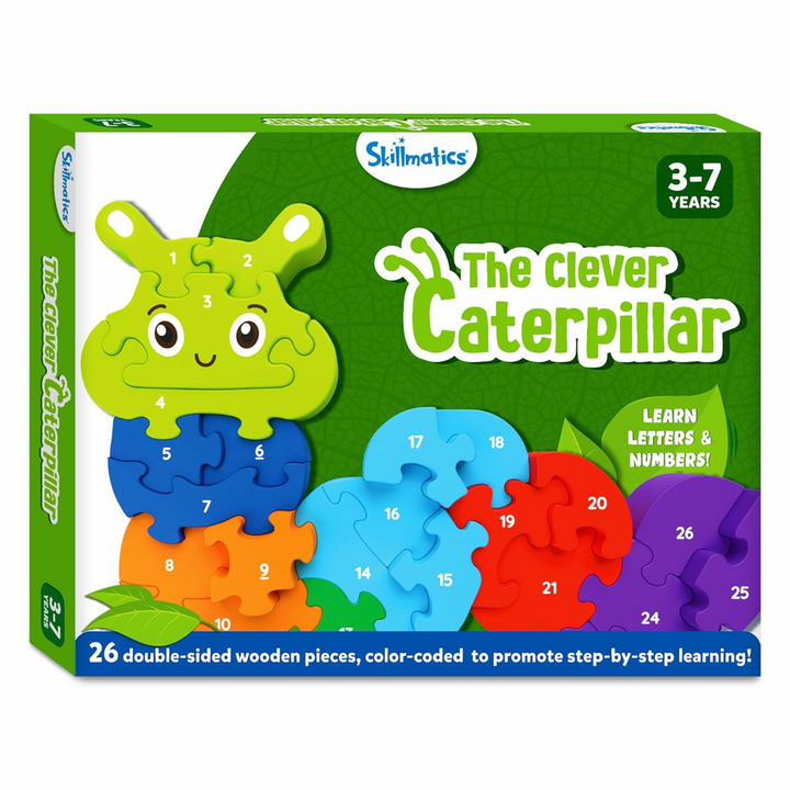 Skillmatics The Clever Caterpillar Wooden Puzzle 