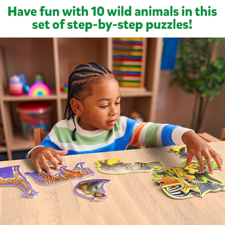 Skillmatics Step By Step Puzzle - Wild Animals