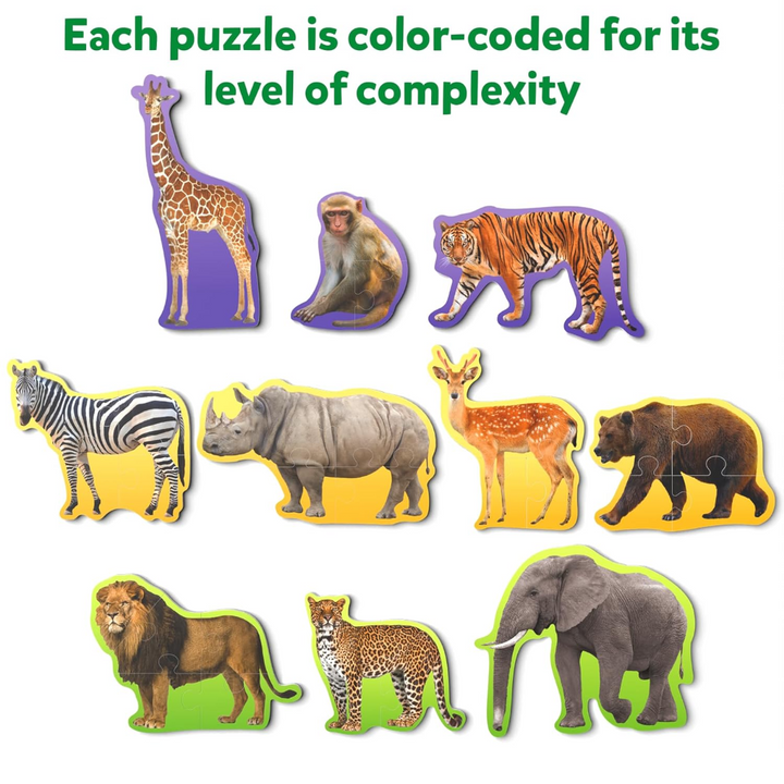 Skillmatics Step By Step Puzzle - Wild Animals