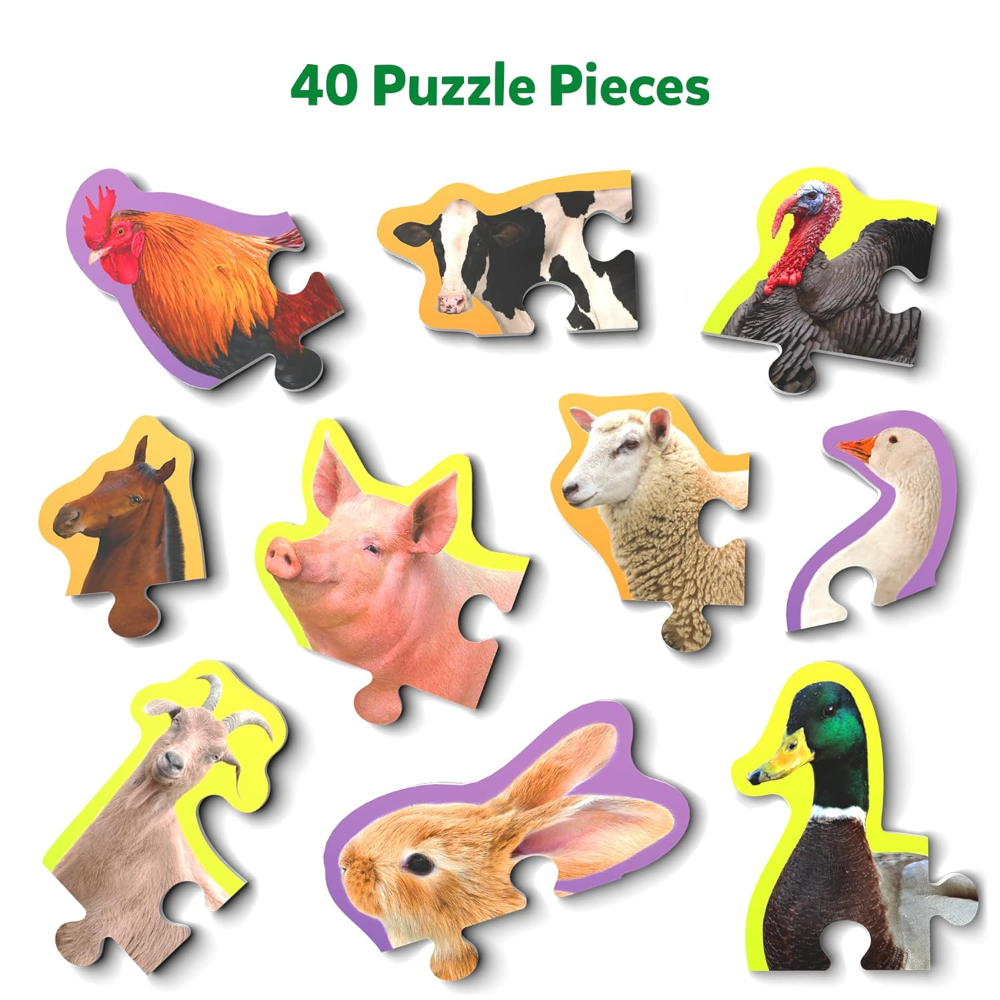 Skillmatics Step By Step Puzzle - Farm Animals