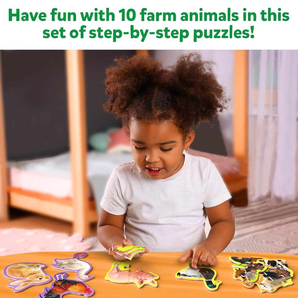 Skillmatics Step By Step Puzzle - Farm Animals