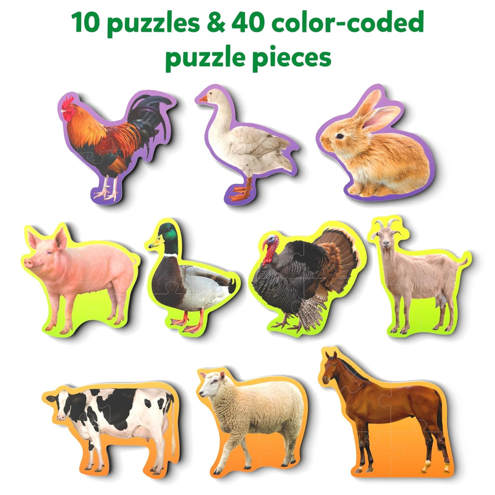 Skillmatics Step By Step Puzzle - Farm Animals