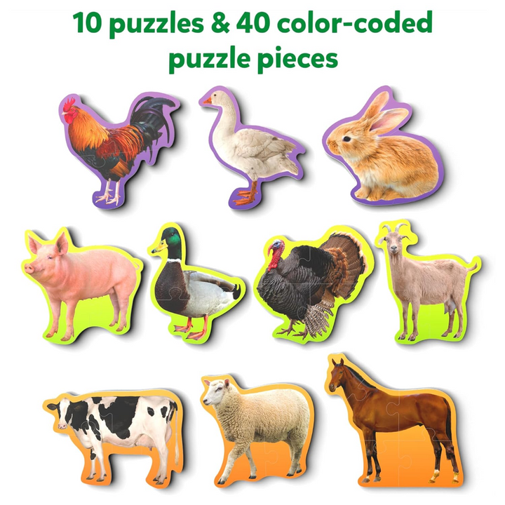 Skillmatics Step By Step Puzzle - Farm Animals