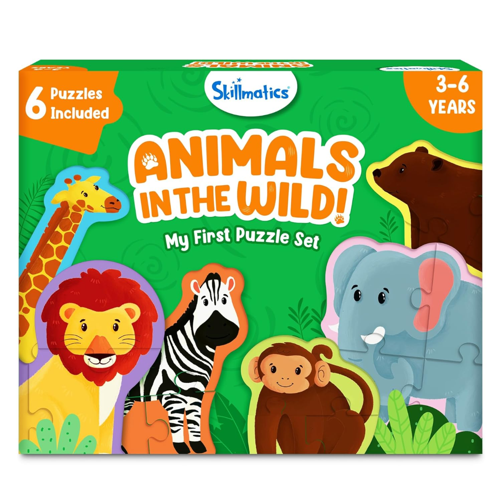 Skillmatics My First Puzzle Set - Wild Animals