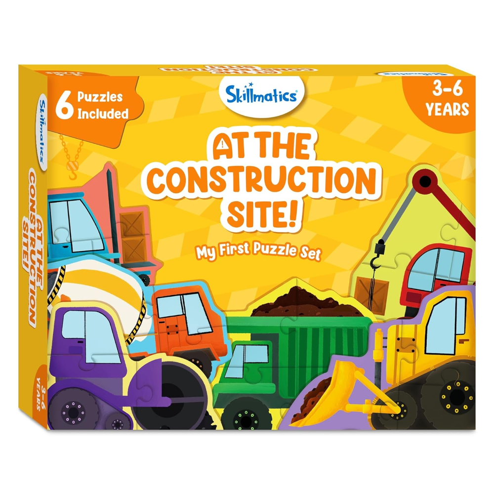 Skillmatics My First Puzzle Set - At The Construction Site