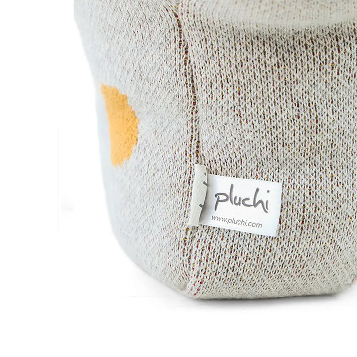 Pluchi Orbit Buddy Astronaut Cotton Knitted Stuffed Soft Toy - Vanilla Grey Melange