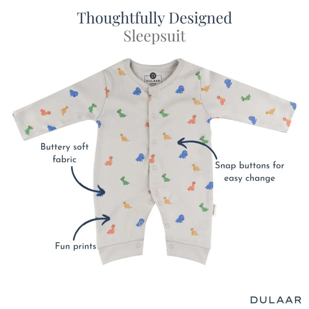 Dulaar Cotton Sleepsuit Wildride - Set of 3