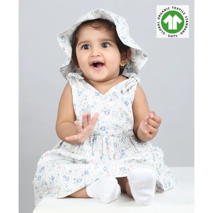 Sweetlime By AS Blossom Breeze Organic Cotton Co-ord Set with a Hat
