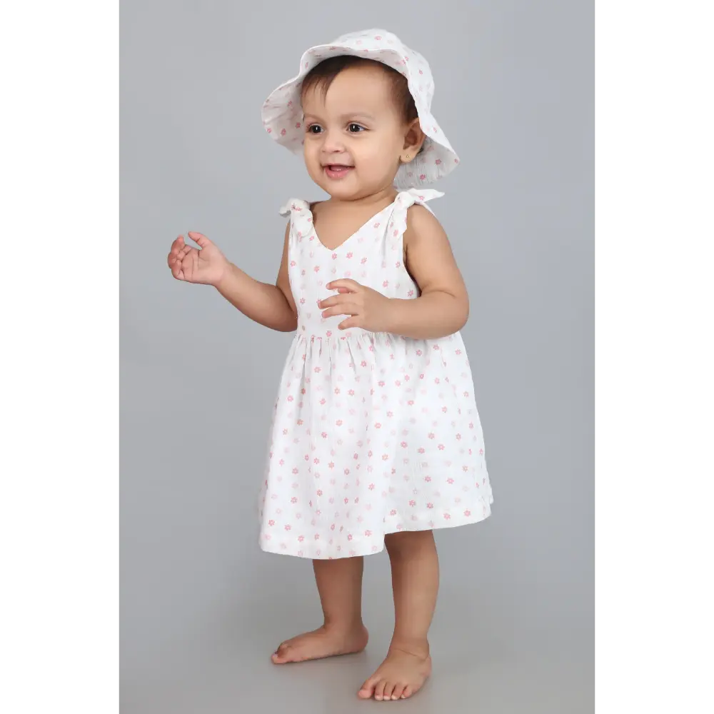 Sweetlime By AS Cherry Petal Co-ord Set with a Hat