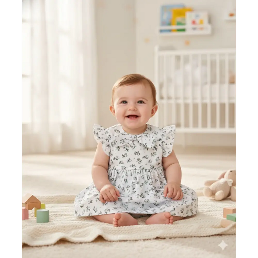 Sweetlime By AS Black & Green Floral Print Organic Cotton Co-ord Set