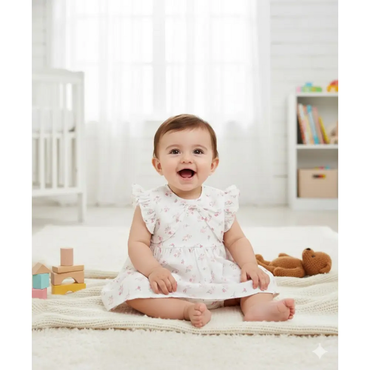 Sweetlime By AS Pink Floral Print Organic Cotton Co-ord Set