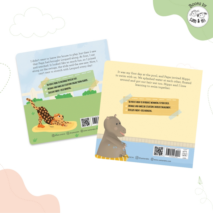SAM &amp; MI - Active Toddler Book Set: Early Learning Board Books for Kids
