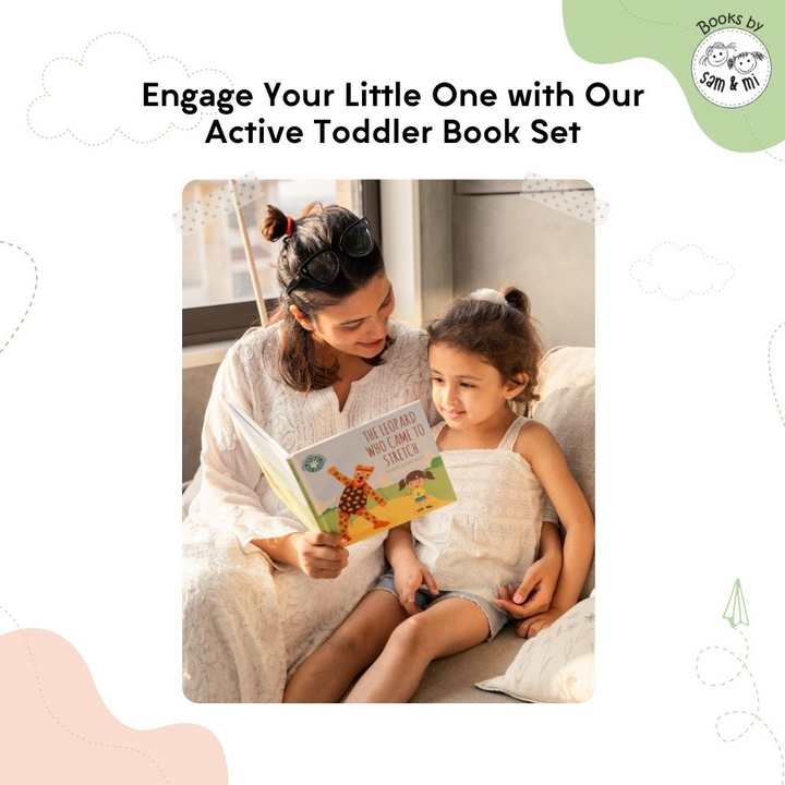 SAM &amp; MI - Active Toddler Book Set: Early Learning Board Books for Kids