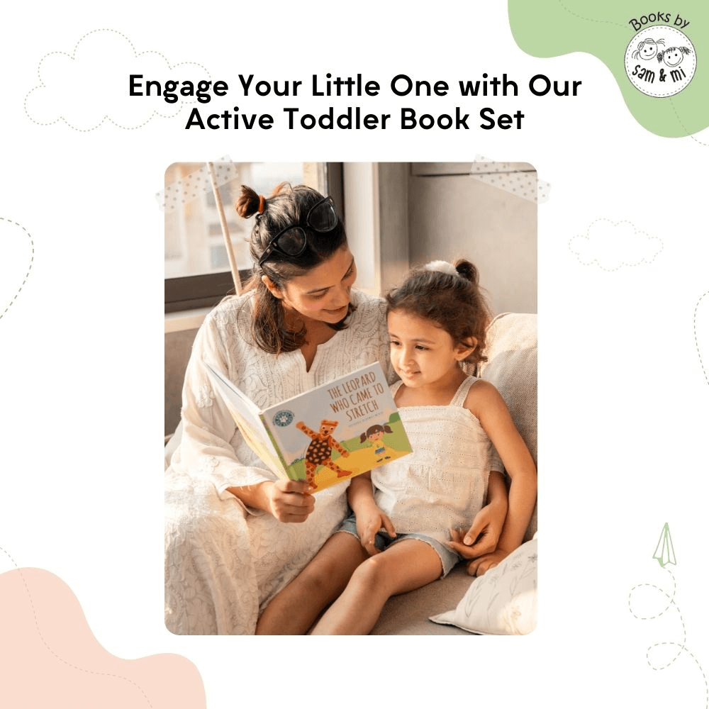 SAM &amp; MI - Active Toddler Book Set: Early Learning Board Books for Kids