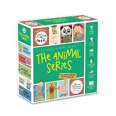 SAM & MI Animal Series Set of 6 Board Books for Kids, 0 - 3 yrs