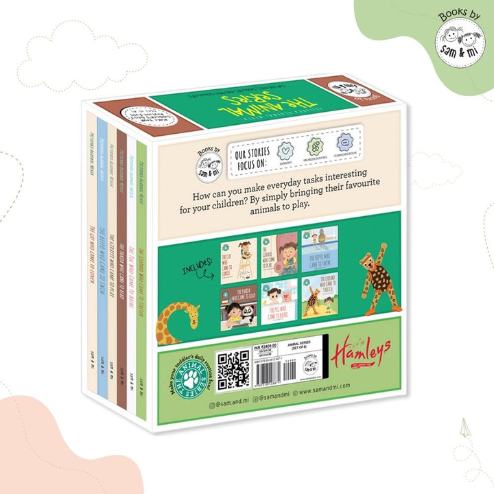 SAM &amp; MI - Animal Series: Set of 6 Board Books for Toddlers on Daily Fun Routine