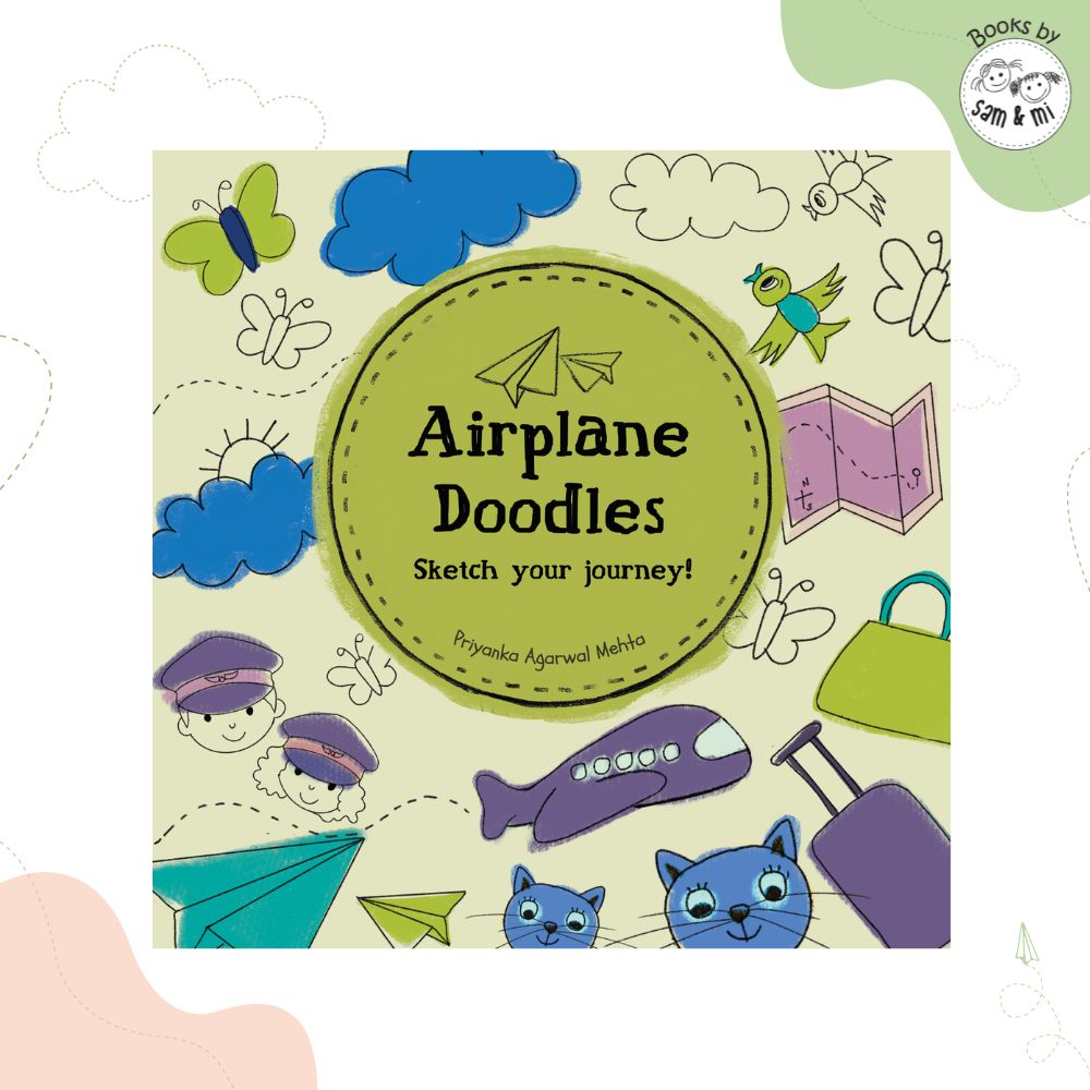 SAM & MI - Airplane Doodles: Interactive Fun Activity Book for Kids