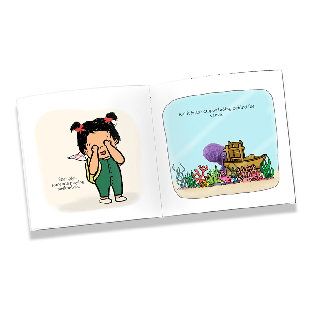 Sam and Mi Aquarium for Ms. Nunu Lift The Flap Book for Kids, 0-3 yrs