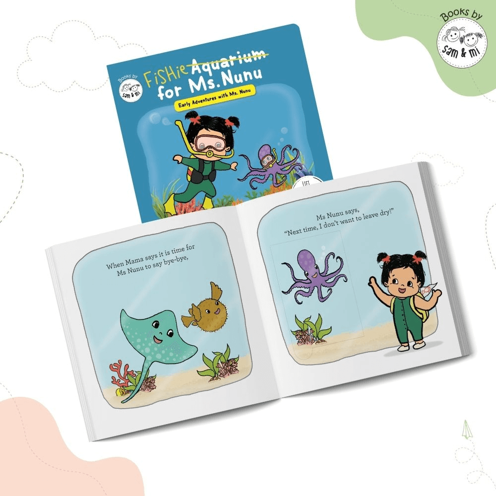 SAM &amp; MI - Aquarium for Ms. Nunu: STEM Lift-the-Flap Board Book for Kids