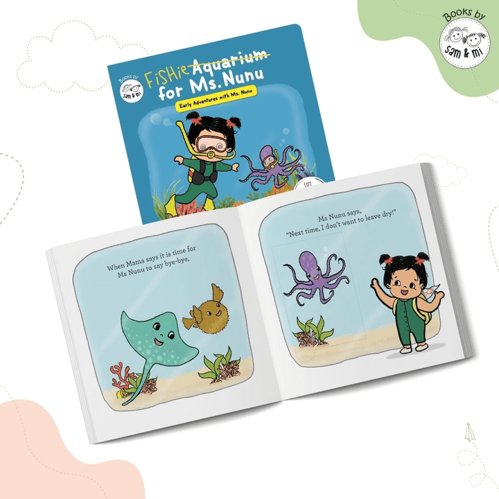 SAM &amp; MI - Aquarium for Ms. Nunu: STEM Lift-the-Flap Board Book for Kids