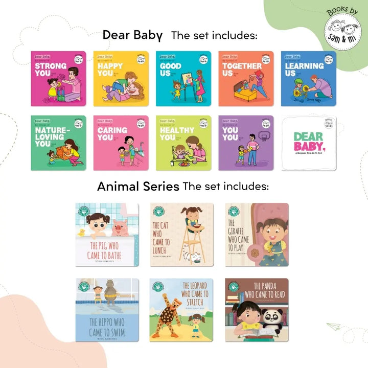 SAM &amp; MI – Baby Shower Gift Set: Books for Expecting and New Parents – English