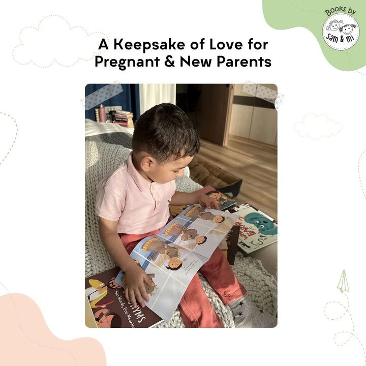 SAM &amp; MI – Baby Shower Gift Set: Books for Expecting and New Parents – English