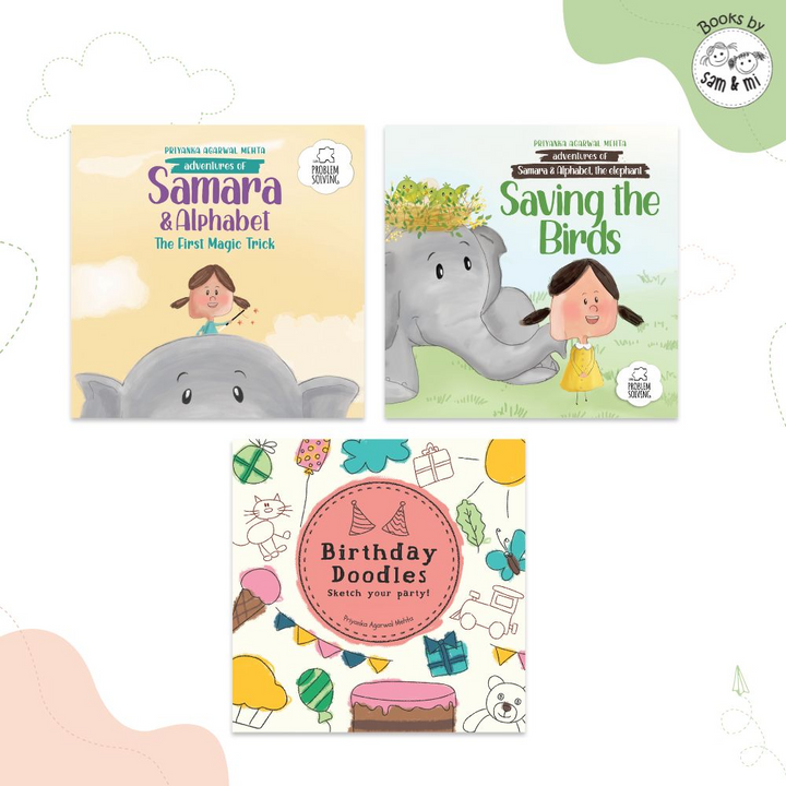 SAM &amp; MI - Birthday Book Set: Early Learning Story Books for Children