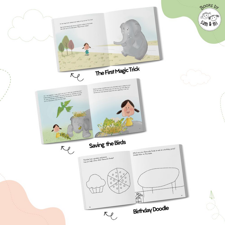 SAM &amp; MI - Birthday Book Set: Early Learning Story Books for Children