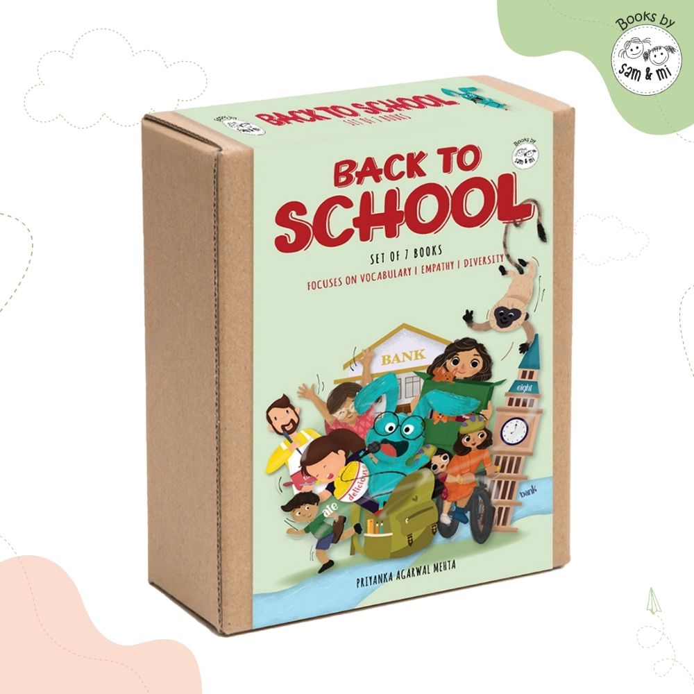 SAM &amp; MI - Back to School Set of 7 Books for Preschooler