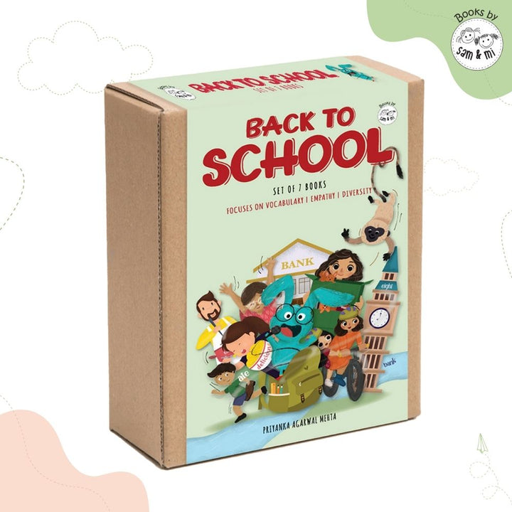 SAM &amp; MI - Back to School Set of 7 Books for Preschooler