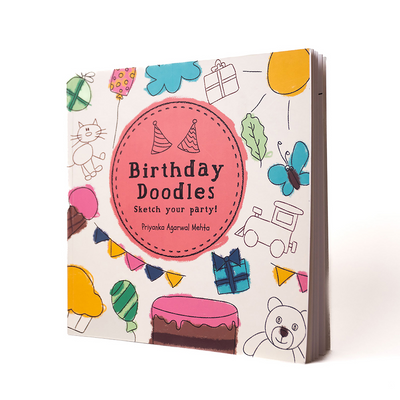 Sam and Mi Birthday Doodles Book for Kids, 3 - 8 yrs