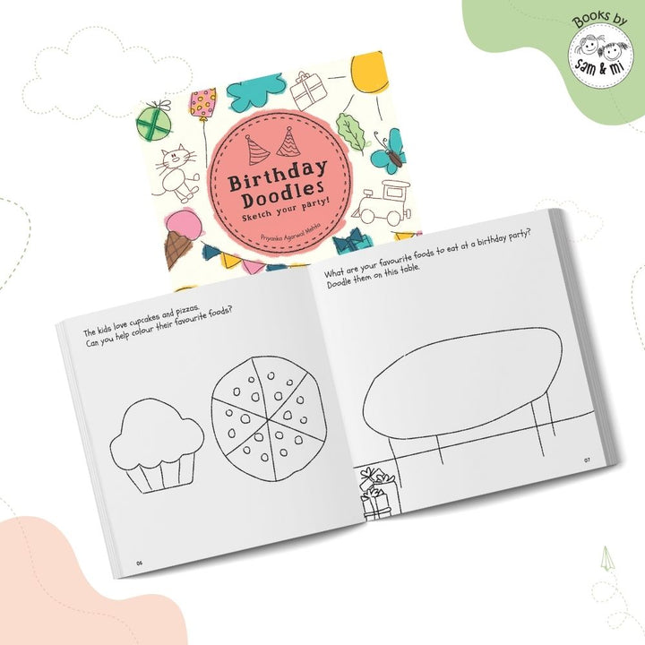 SAM &amp; MI - Birthday Doodles: Interactive Fun Activity Book for Kids