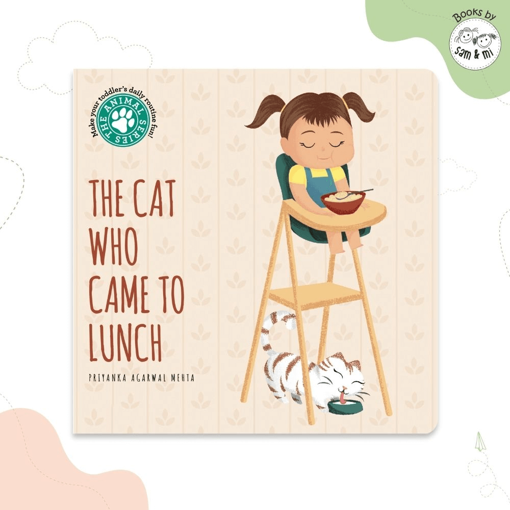 SAM &amp; MI - The Cat Who Came to Lunch: Board Books for Toddlers