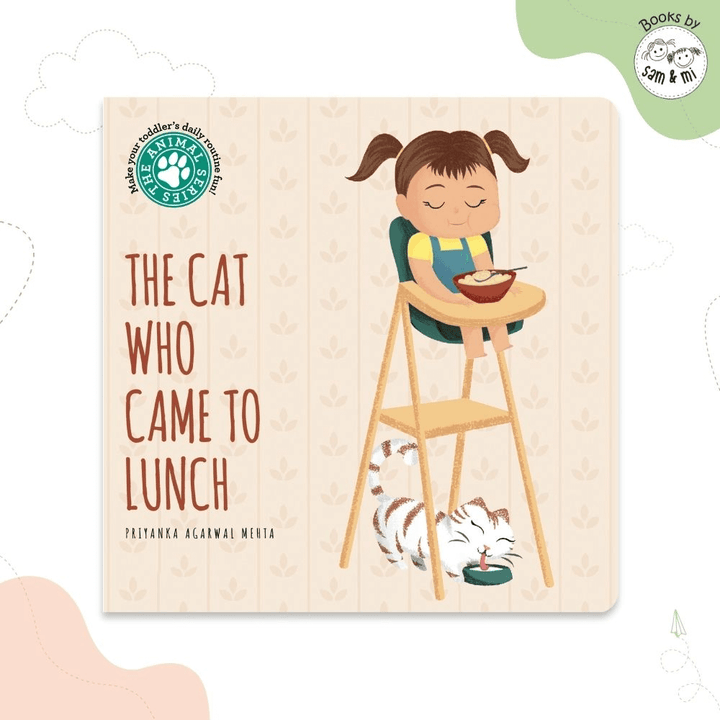 SAM &amp; MI - The Cat Who Came to Lunch: Board Books for Toddlers