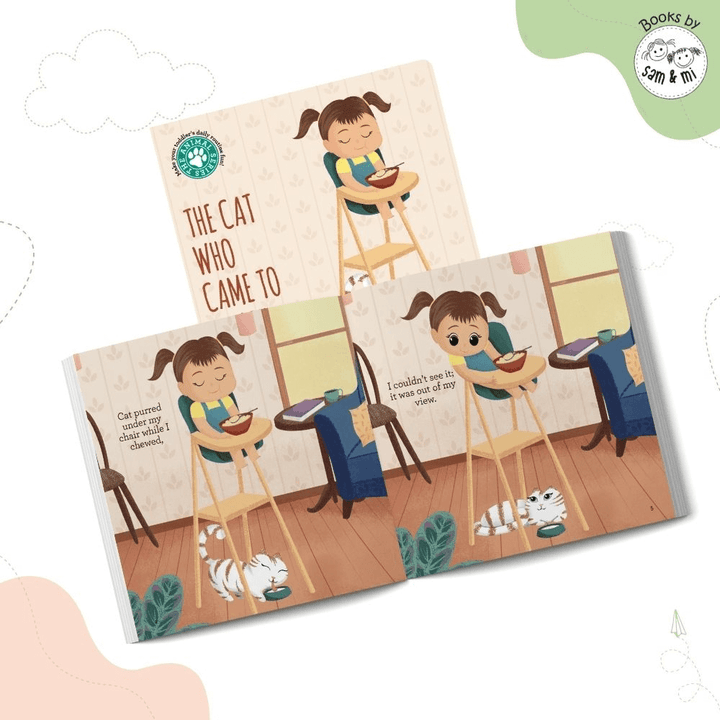 SAM &amp; MI - The Cat Who Came to Lunch: Board Books for Toddlers