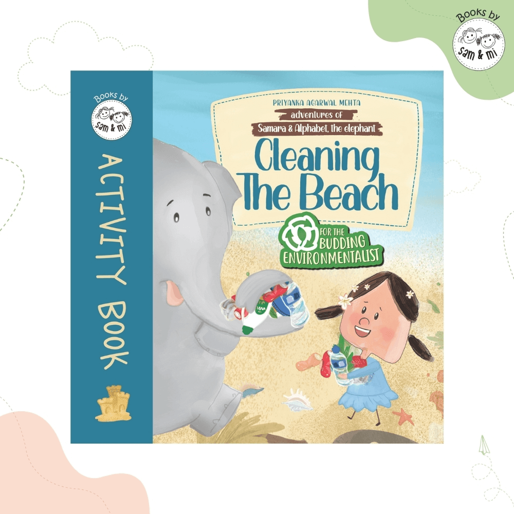 SAM &amp; MI - Cleaning the Beach Activity Book: Adventures of Samara and Alphabet - The Elephant