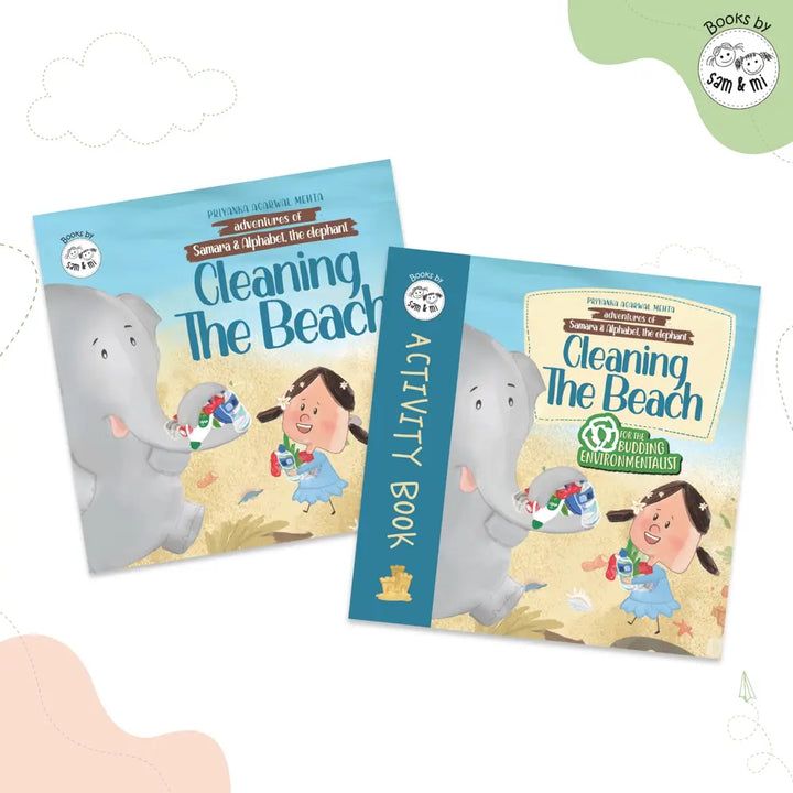 SAM &amp; MI - Cleaning the Beach Book Set: Fun Stories and Eco Activities for Kids