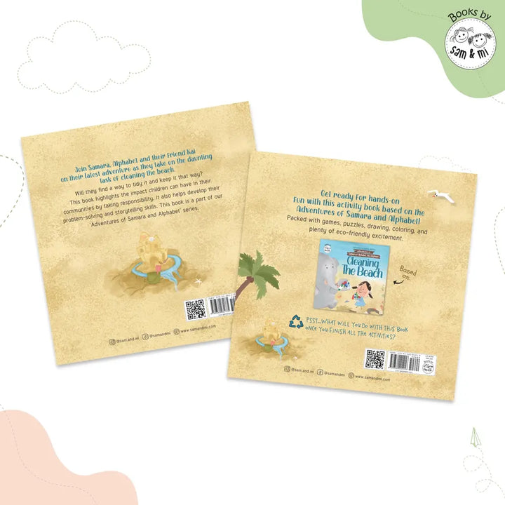 SAM &amp; MI - Cleaning the Beach Book Set: Fun Stories and Eco Activities for Kids