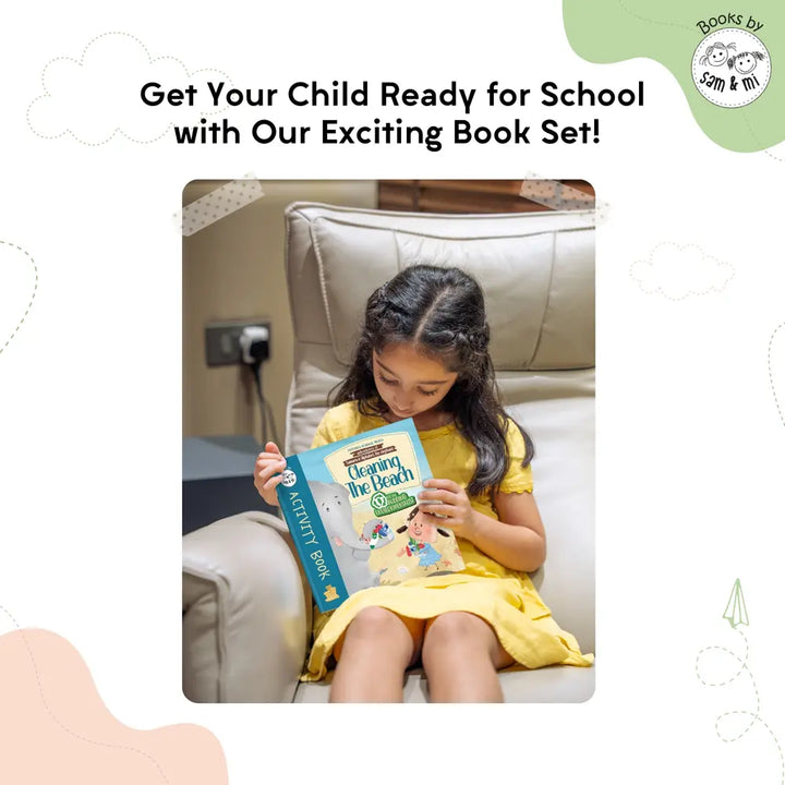 SAM &amp; MI - Cleaning the Beach Book Set: Fun Stories and Eco Activities for Kids