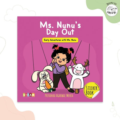 SAM & MI - Ms. Nunu's Day Out: Sticker Book for Kids