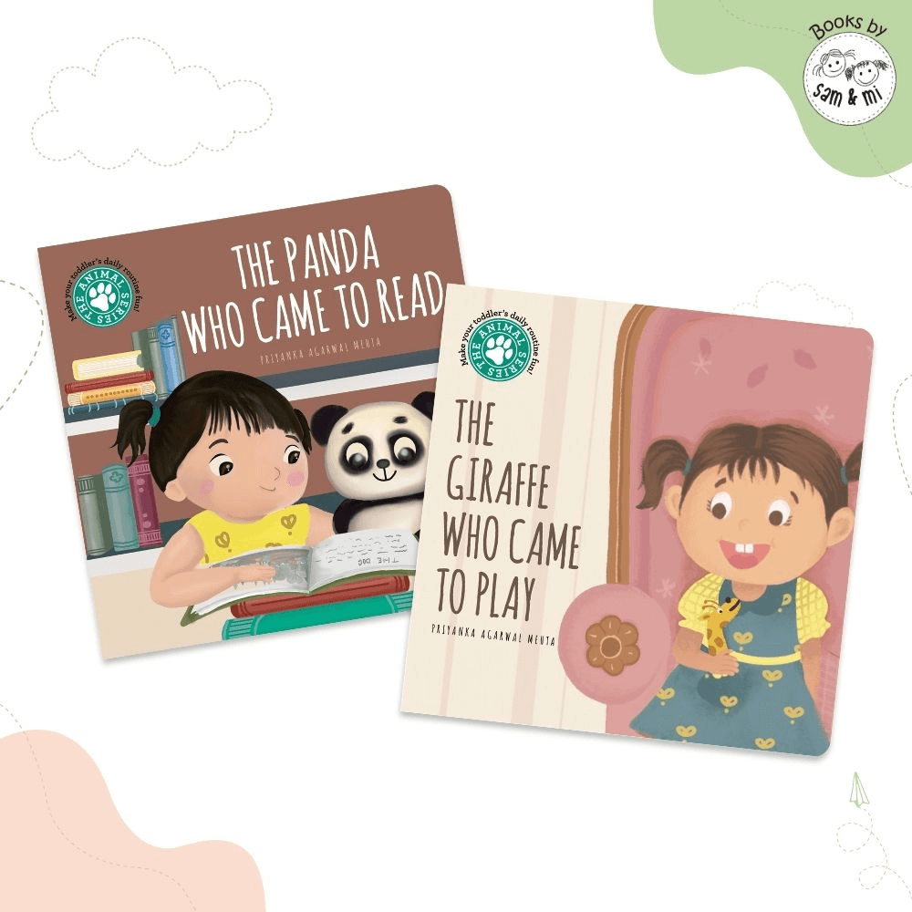 SAM &amp; MI - My First Day of School Set of 2 Early Learning Books For Toddlers