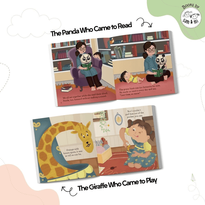 SAM &amp; MI - My First Day of School Set of 2 Early Learning Books For Toddlers