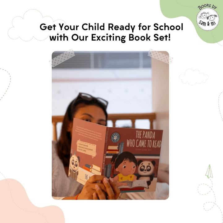 SAM &amp; MI - My First Day of School Set of 2 Early Learning Books For Toddlers
