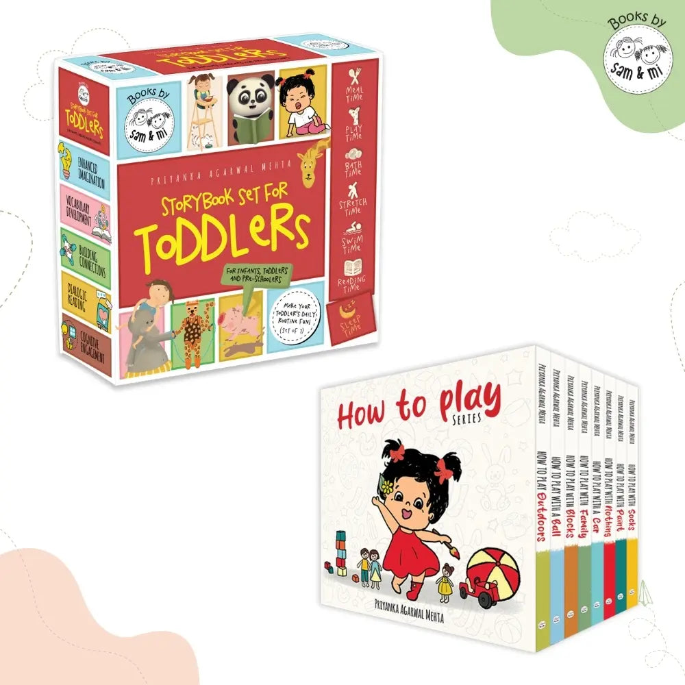 SAM &amp; MI - First Steps Library Set: Early Learning Board Books for Toddlers